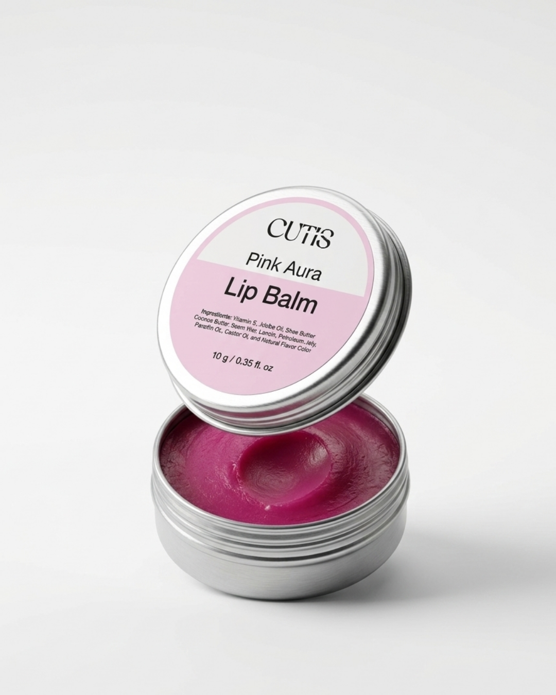 Pink Aura Rose Lip Balm – Natural Pink Tinted Lip Balm for Soft Lips
