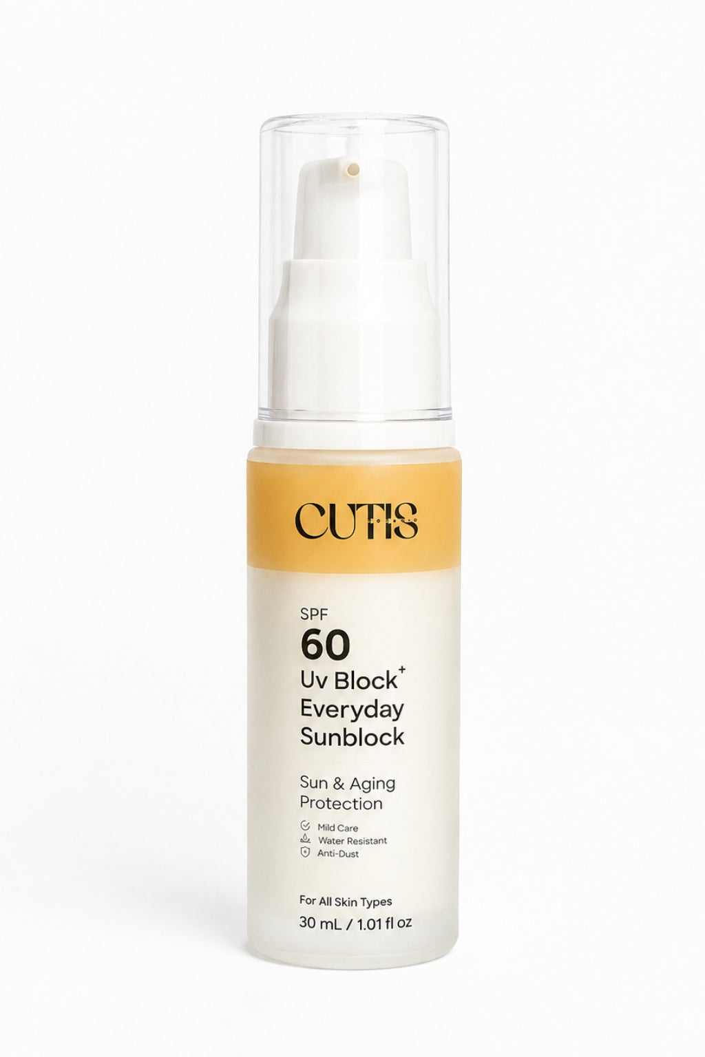 Cutis Organic SPF 60 Sunscreen | Best Face Sunblock for Daily UV Protection