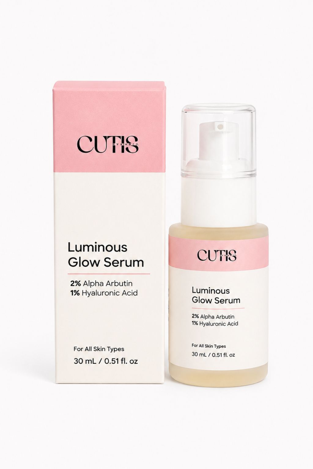 Luminous Glow Face Serum - Hydrating Brightening Serum for Clear Skin | Cutis Organic