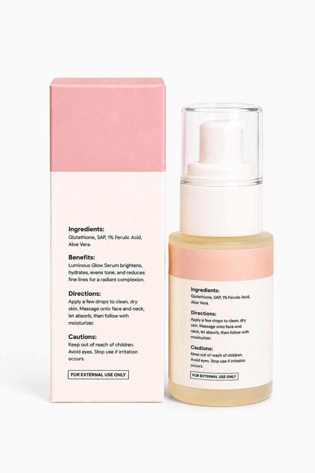 Luminous Glow Face Serum - Hydrating Brightening Serum for Clear Skin | Cutis Organic