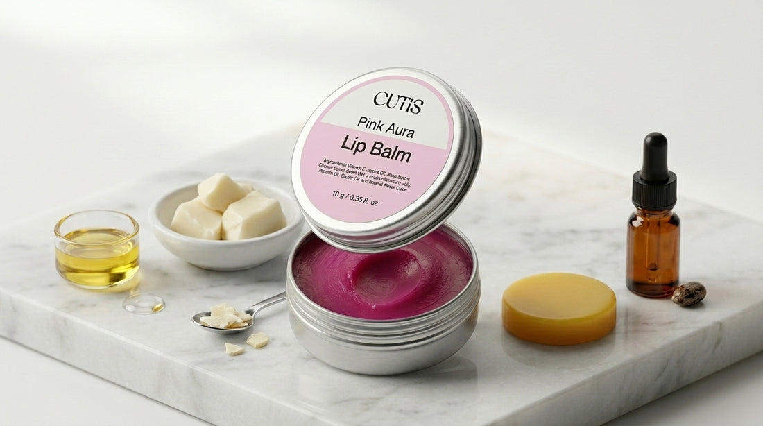 Pink Aura Rose Lip Balm – Natural Pink Tinted Lip Balm for Soft Lips