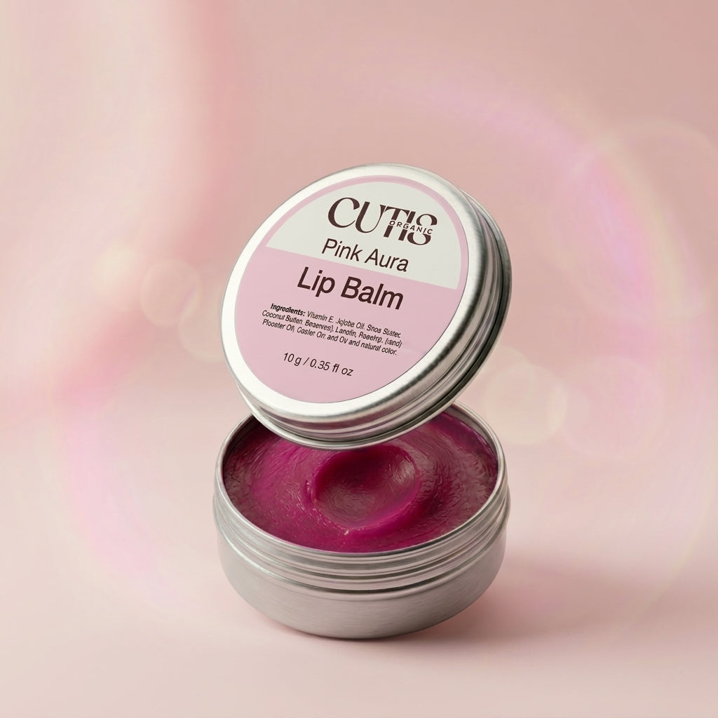 Pink Aura Rose Lip Balm – Natural Pink Tinted Lip Balm for Soft Lips