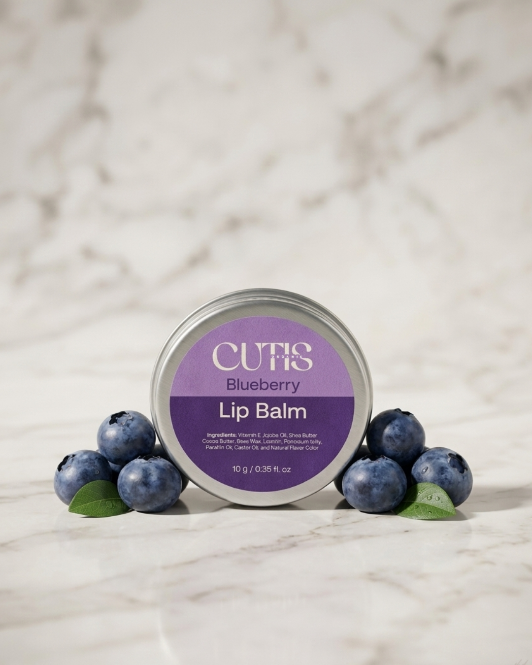 Blueberry Lip Balm – Natural Moisturizing Lip Balm for Dry &amp; Chapped Lips | Cutis Organics